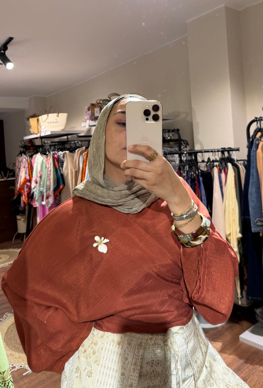 Flowy Wrap Blouse