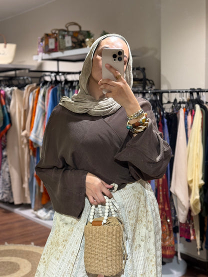 Flowy Wrap Blouse
