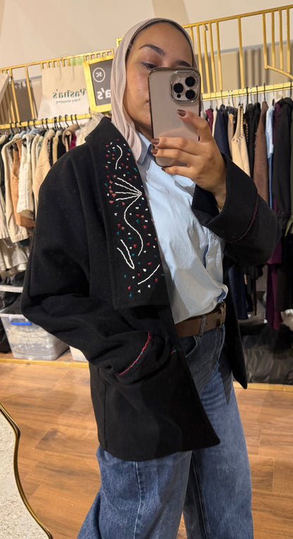 Embroidery Wool Jacket