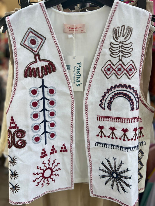 Embroidered Vest