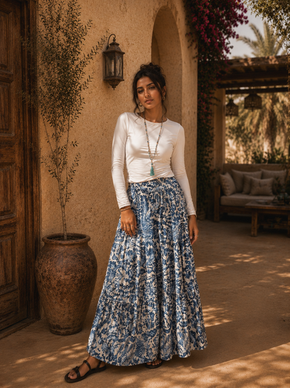 Ruffles Boho Skirt