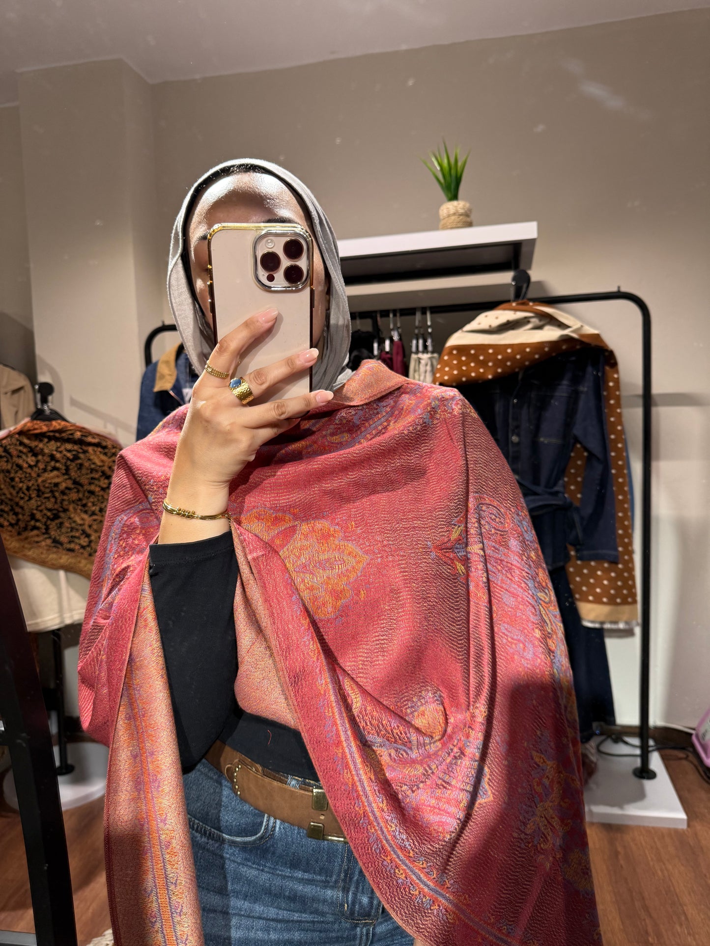 Indian Lotus Pashmina