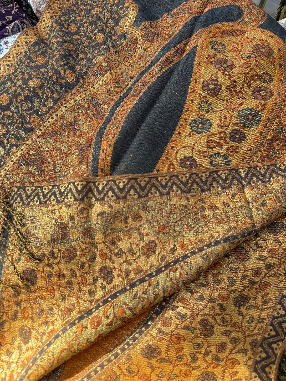 Glitter pashmina shawl