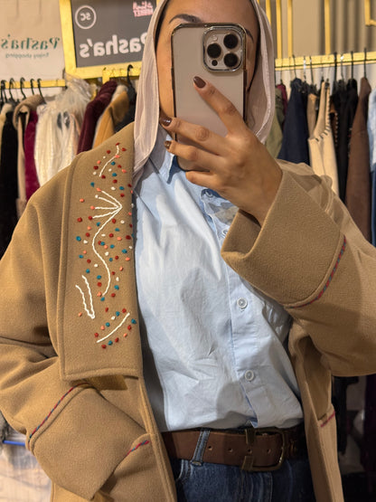 Embroidery Wool Jacket