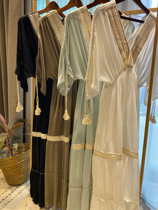 Whispering gold dress
