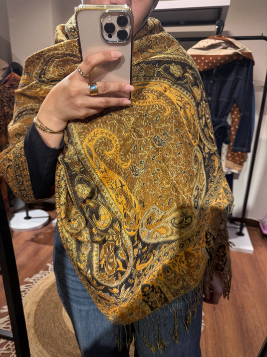 Glitter pashmina shawl