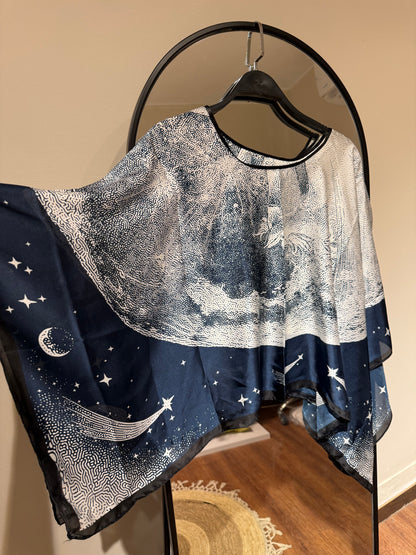 Colorful Satin Blouse