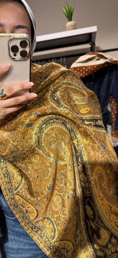 Glitter pashmina shawl
