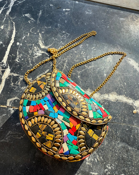 Small Natural Stones Indian Bag