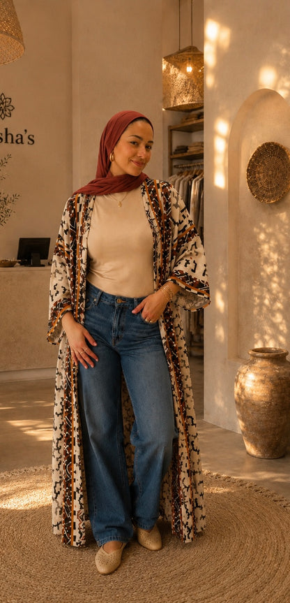 Long Viscose Cardigan