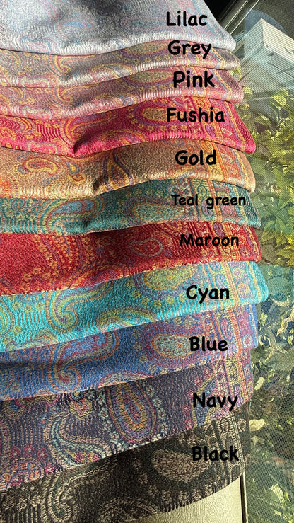Indian Teardrop Pashmina Scarf