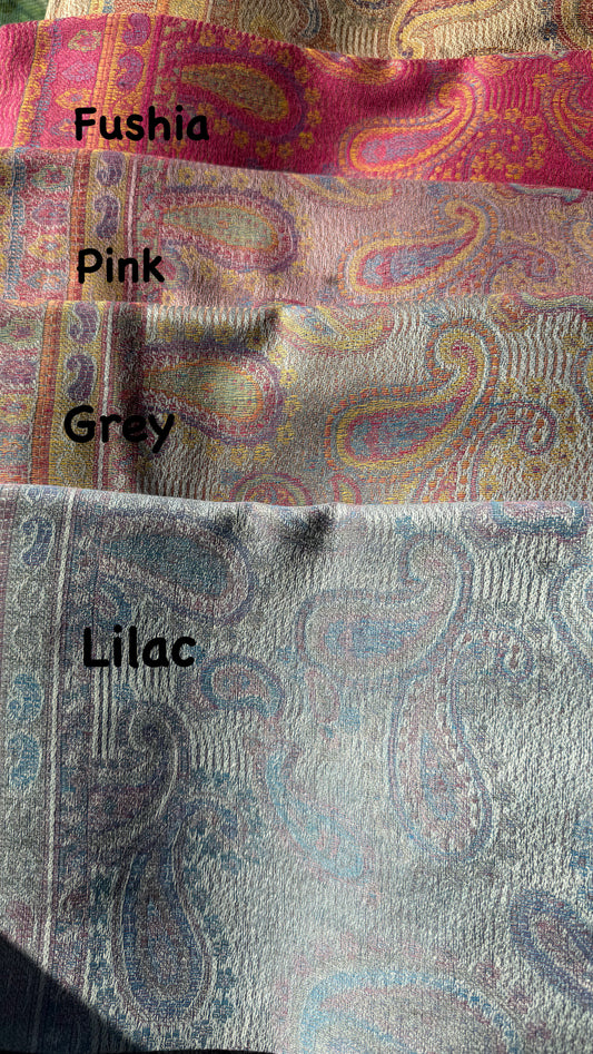 Indian Teardrop Pashmina Scarf