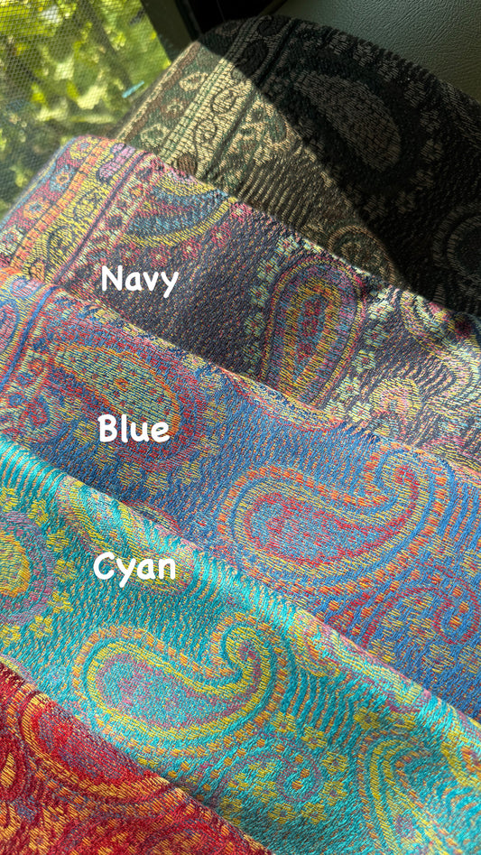 Indian Teardrop Pashmina Scarf