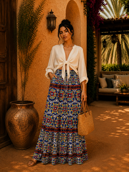 Ruffles Boho Skirt