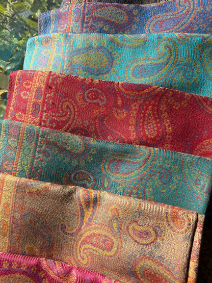 Indian Teardrop Pashmina Scarf