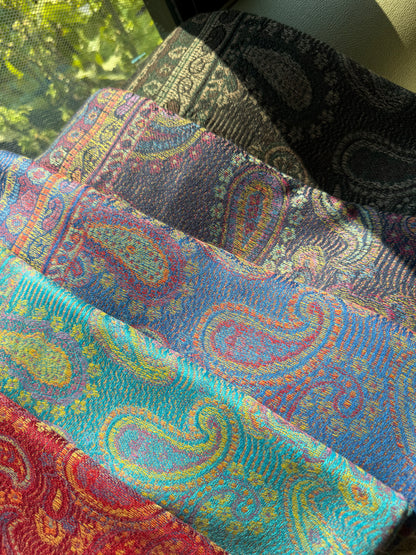 Indian Teardrop Pashmina Scarf