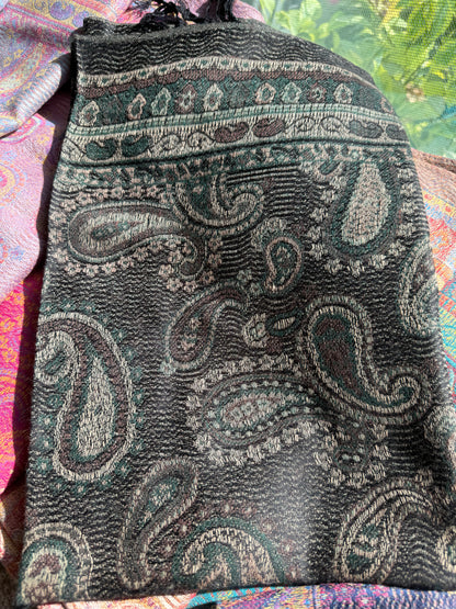 Indian Teardrop Pashmina Scarf