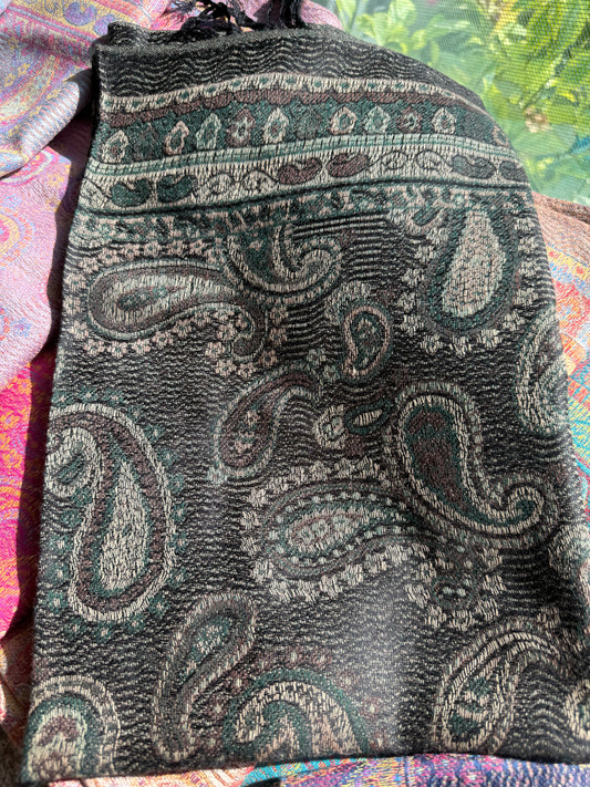Indian Teardrop Pashmina Scarf