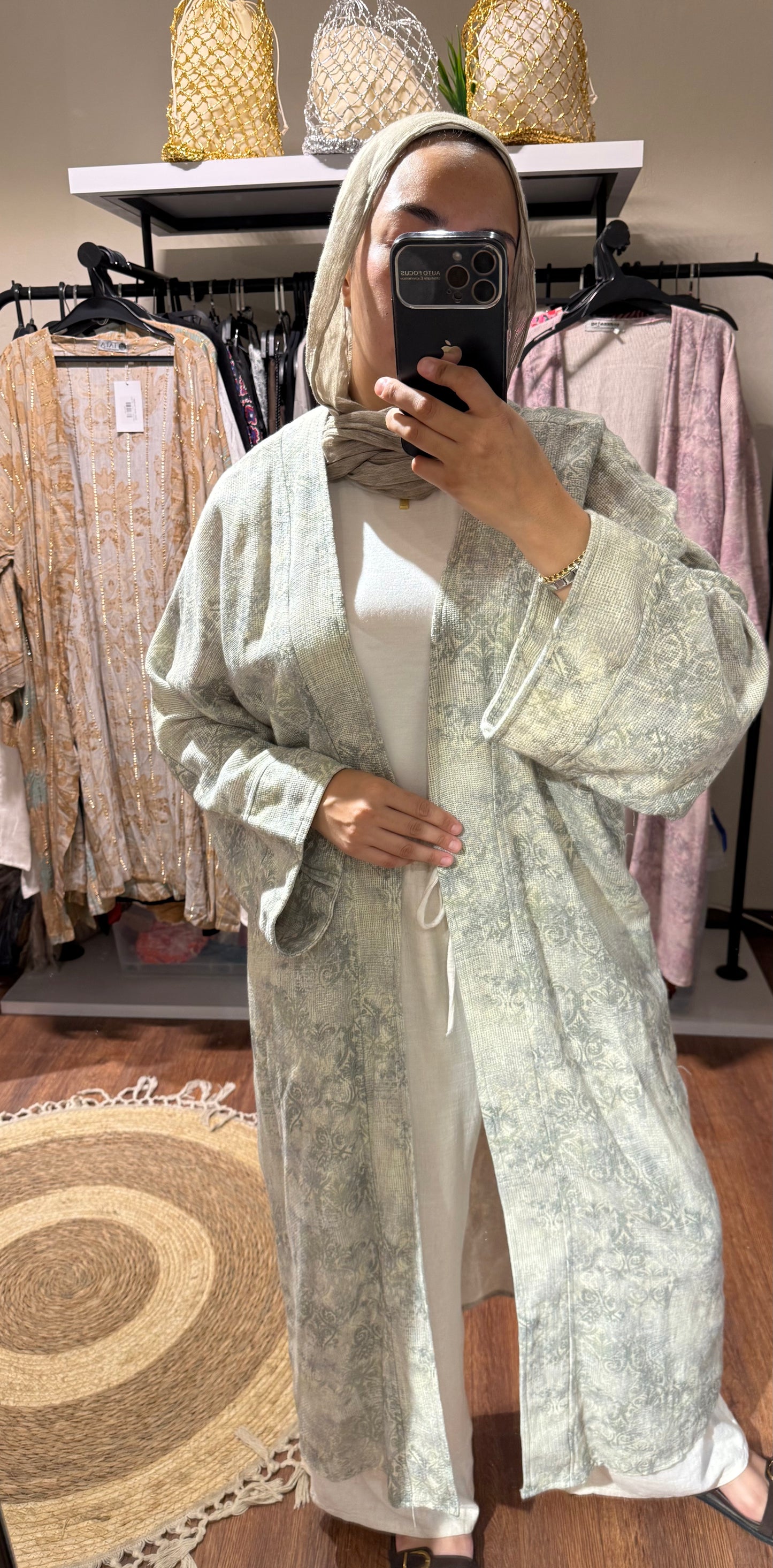 Cotton Linen Long Cardigan