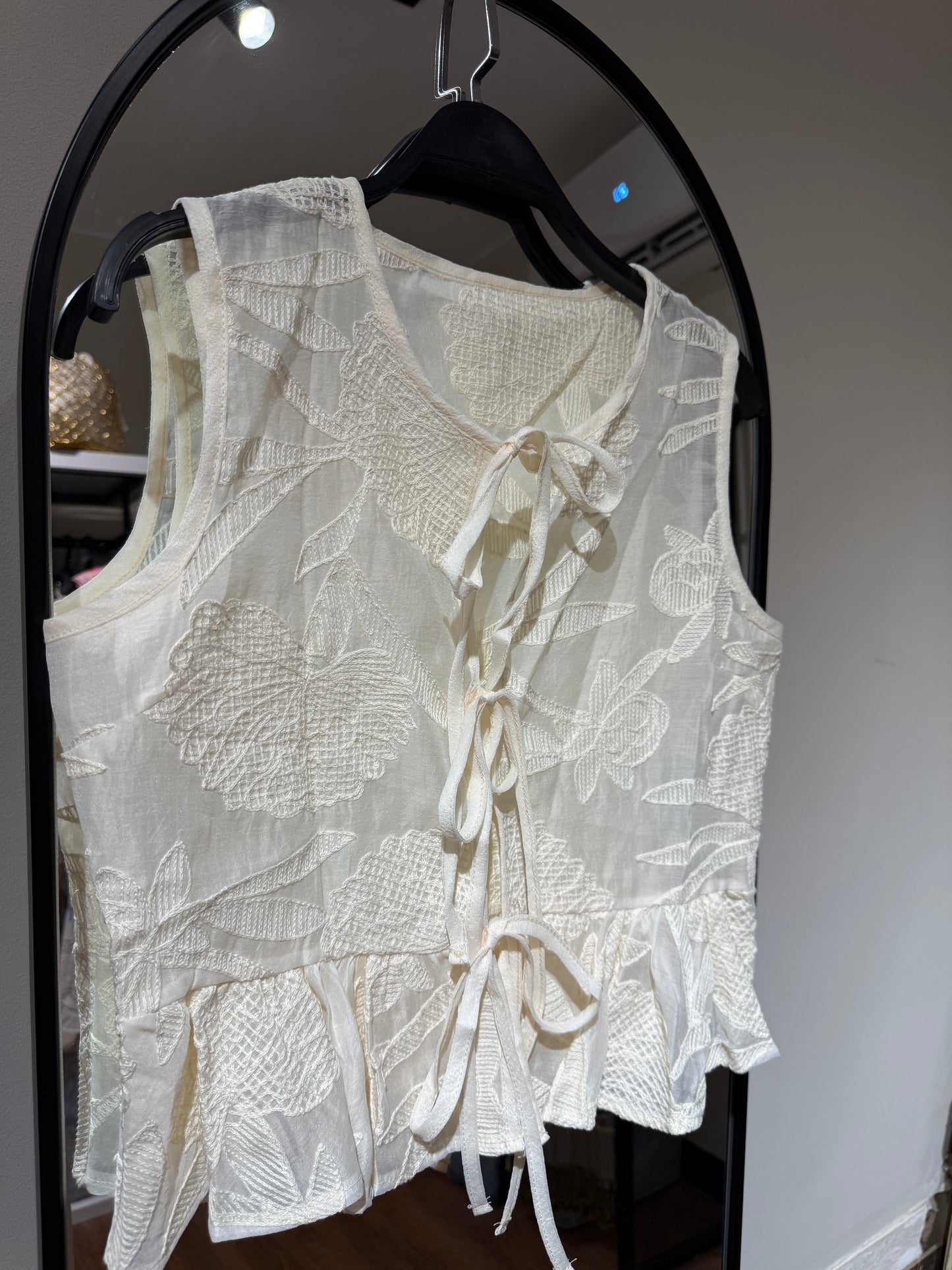 Organza Embroidery Vest