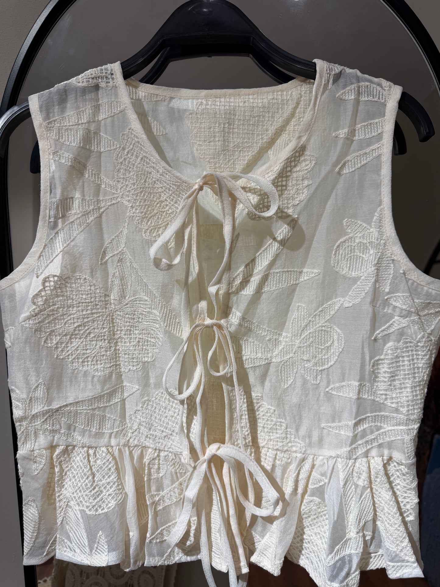 Organza Embroidery Vest