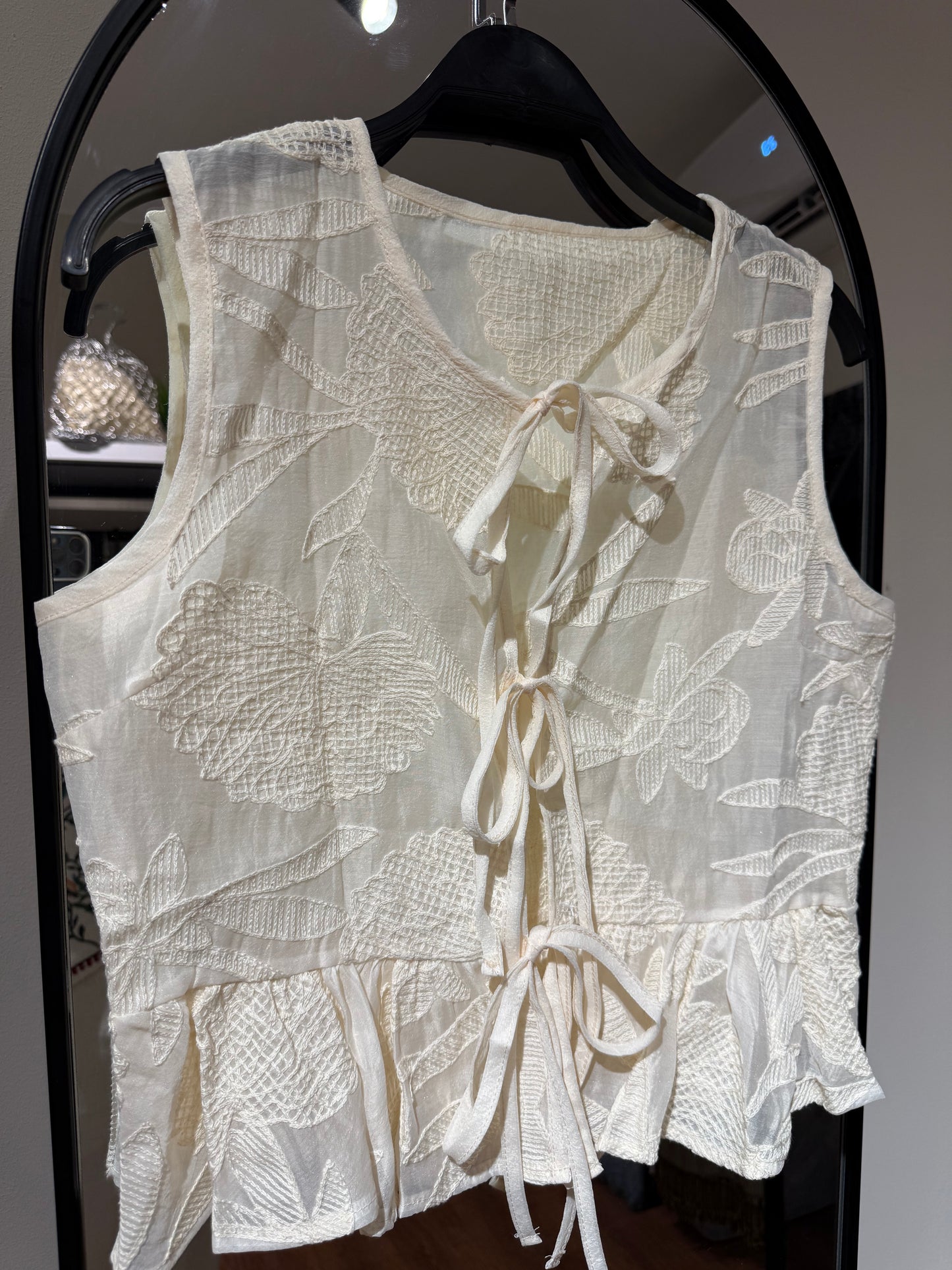 Organza Embroidery Vest