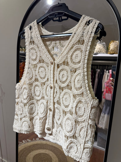 Gold Buttoned Vest
