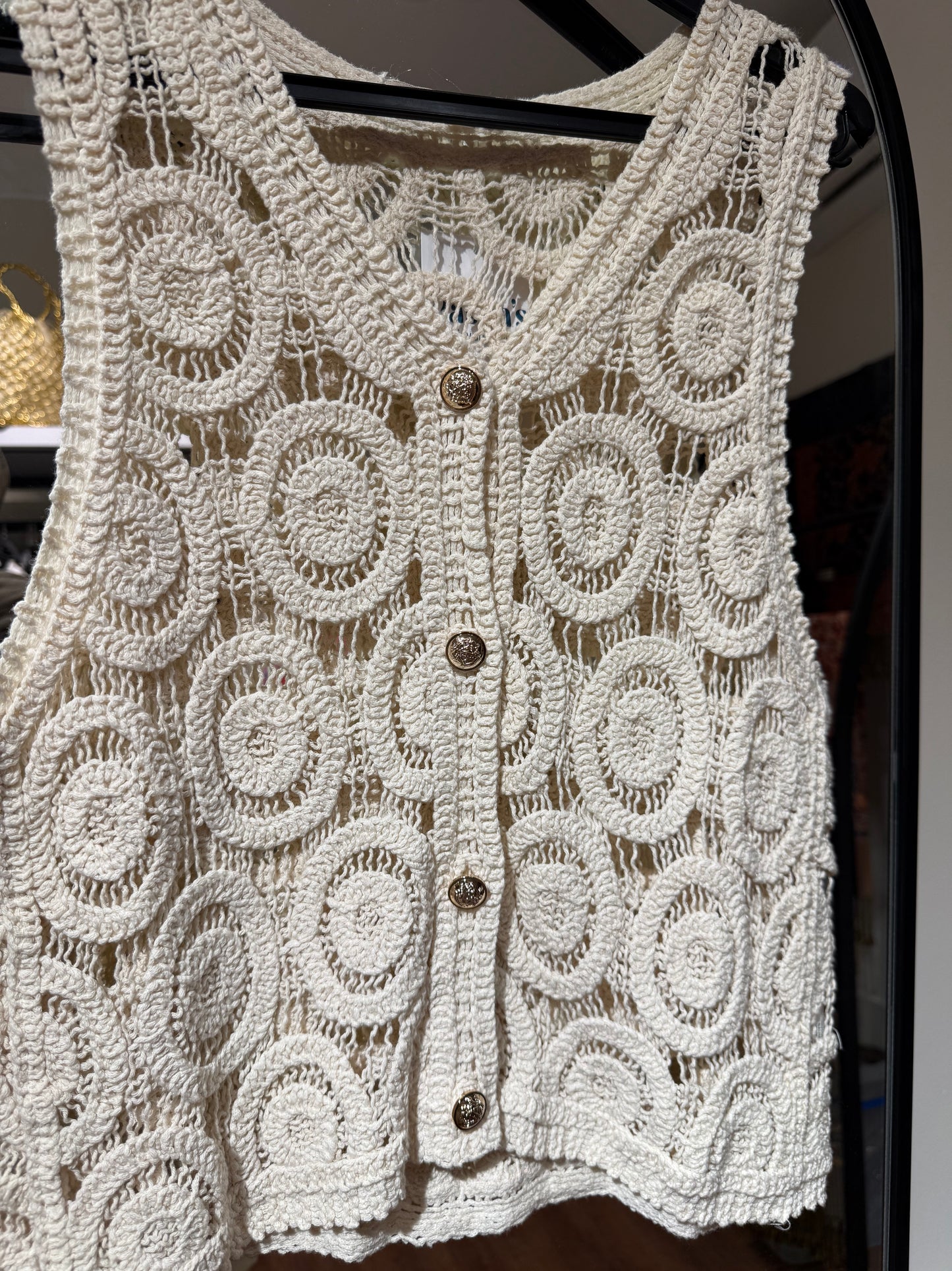 Gold Buttoned Vest