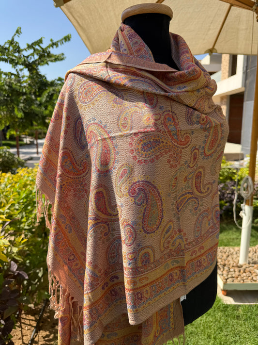 Indian Teardrop Pashmina Scarf