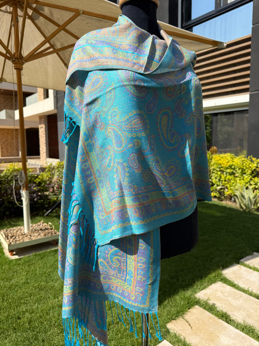 Indian Teardrop Pashmina Scarf