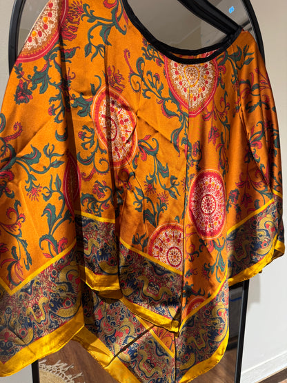Colorful Satin Blouse