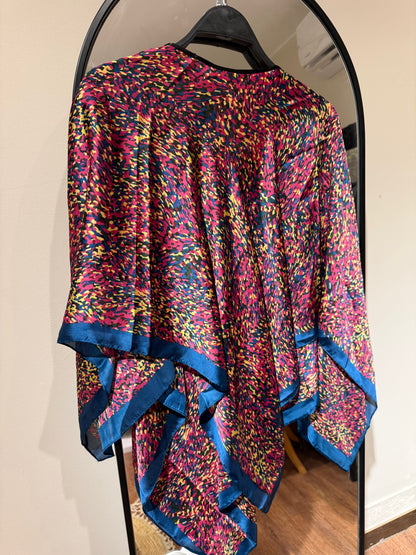 Colorful Satin Blouse