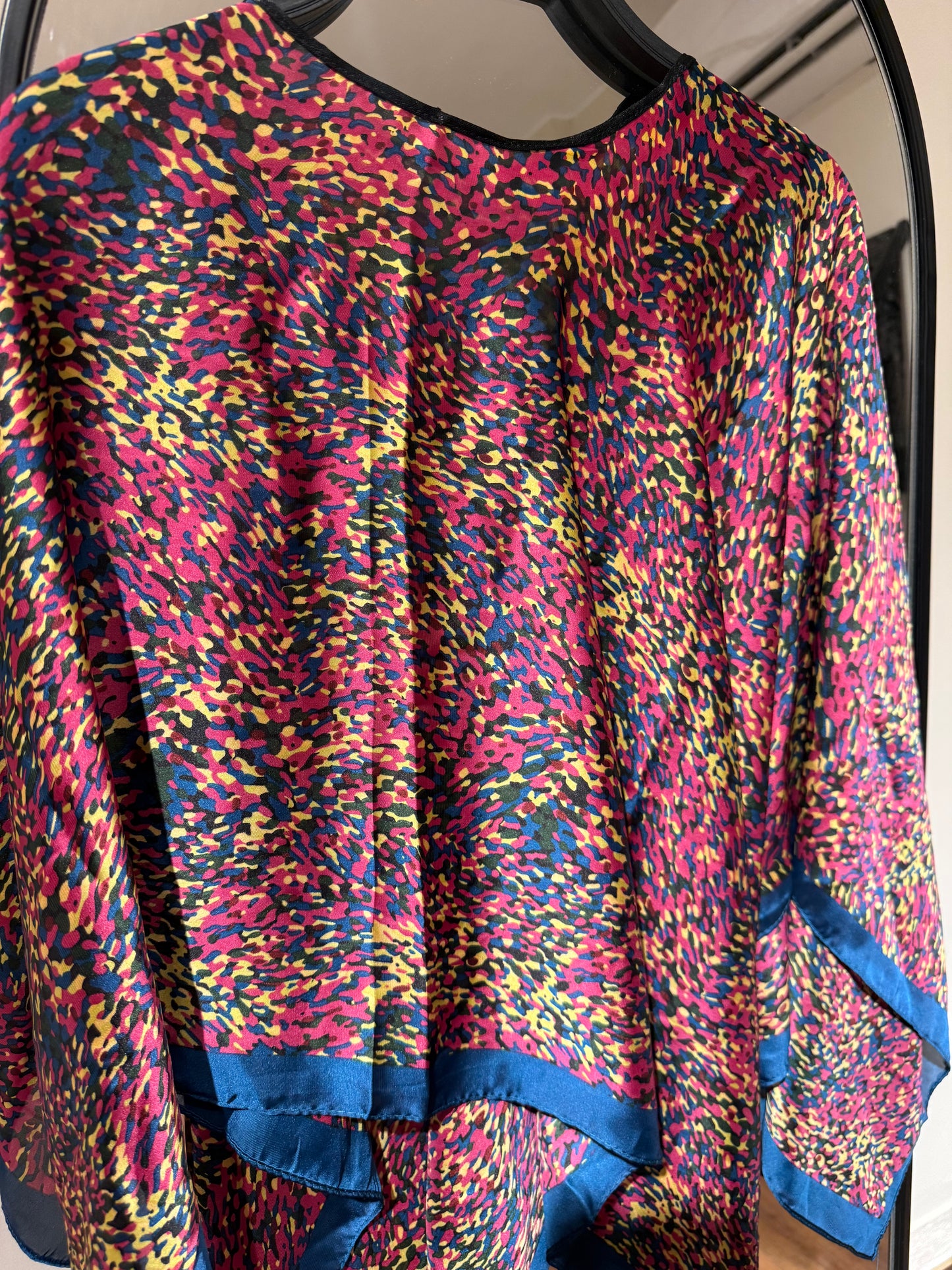 Colorful Satin Blouse