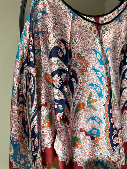 Colorful Satin Blouse