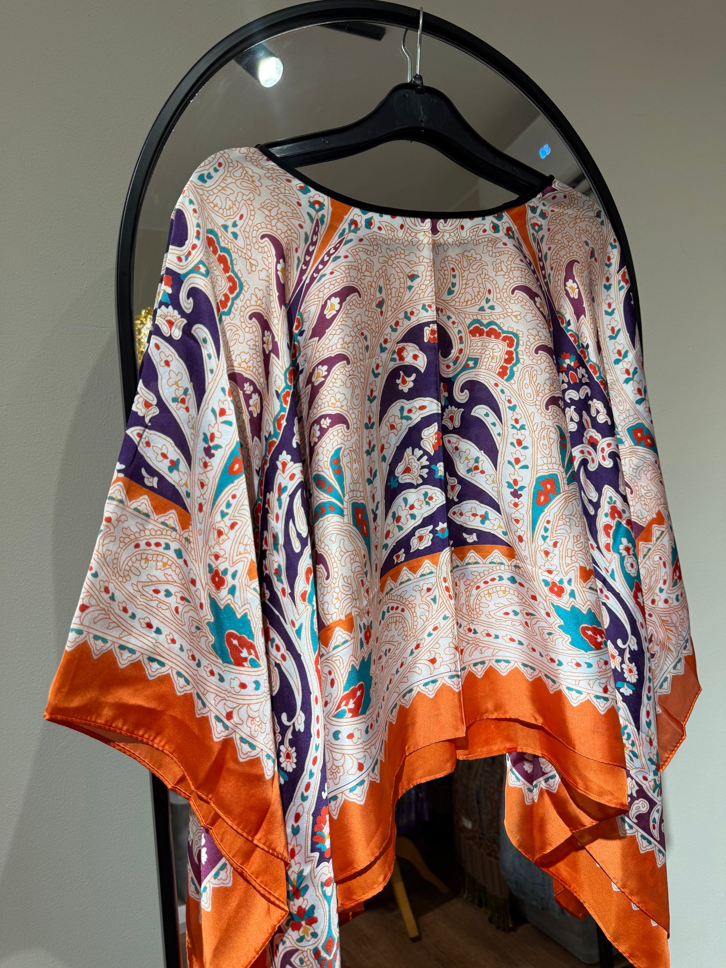 Colorful Satin Blouse