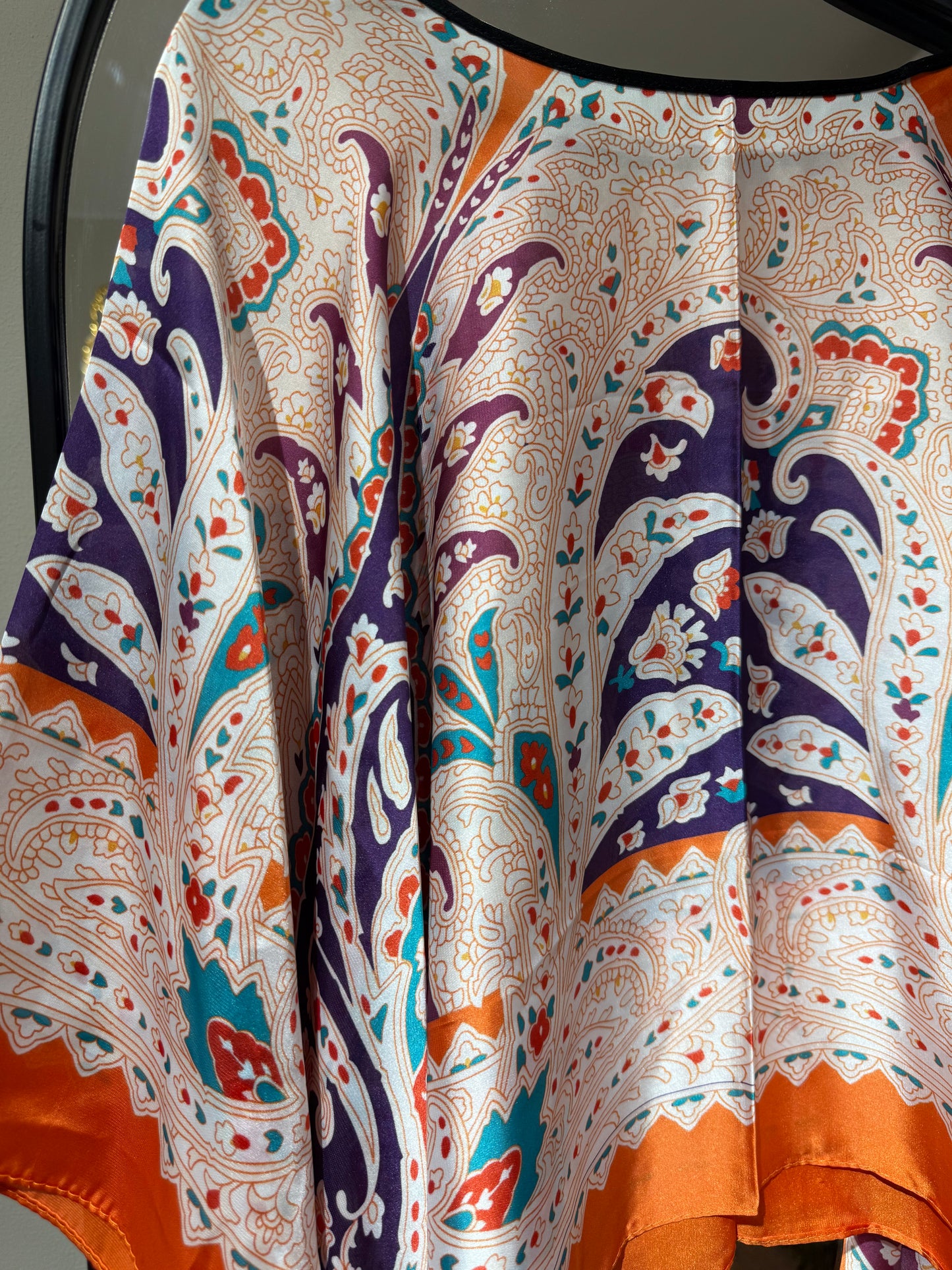 Colorful Satin Blouse