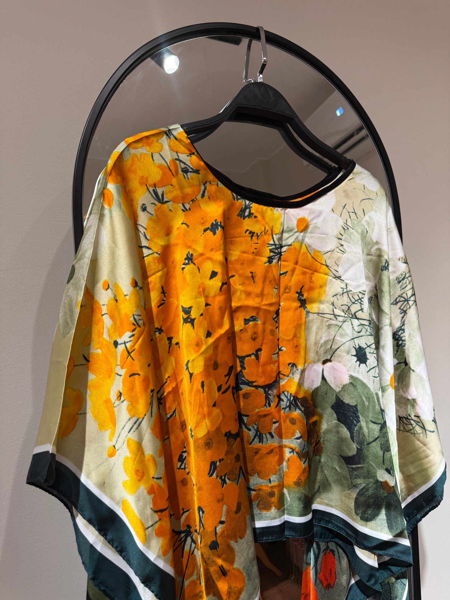 Colorful Satin Blouse