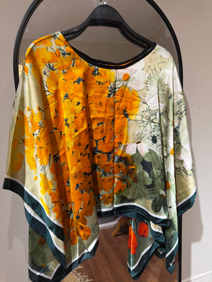 Colorful Satin Blouse