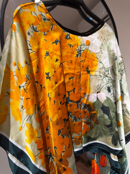 Colorful Satin Blouse
