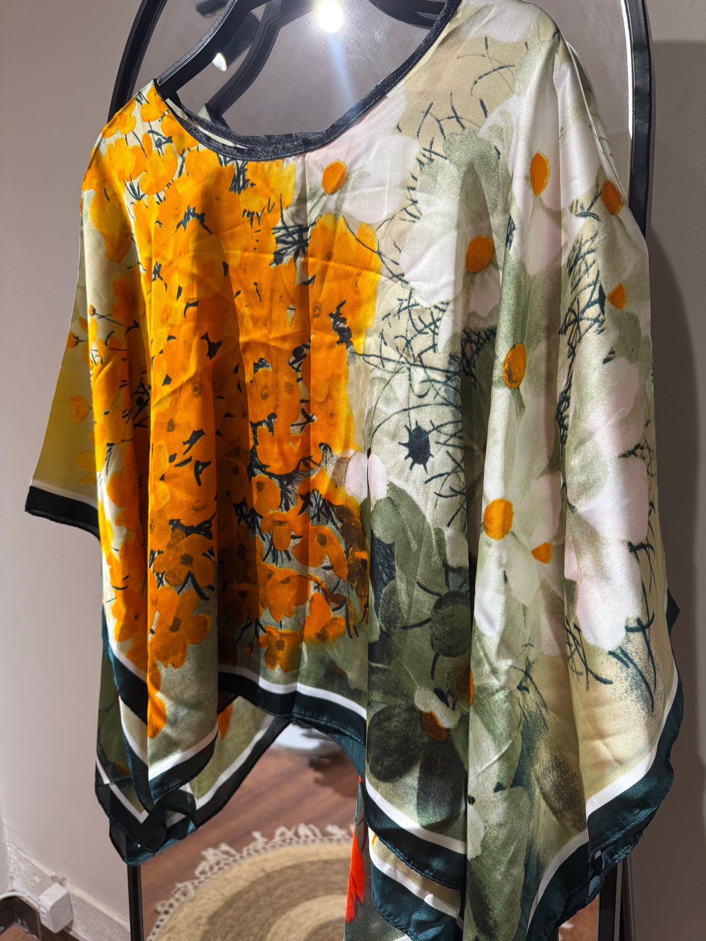 Colorful Satin Blouse