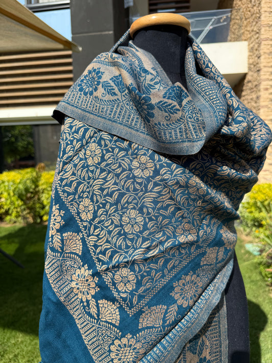 Flori Indian Large Shawl