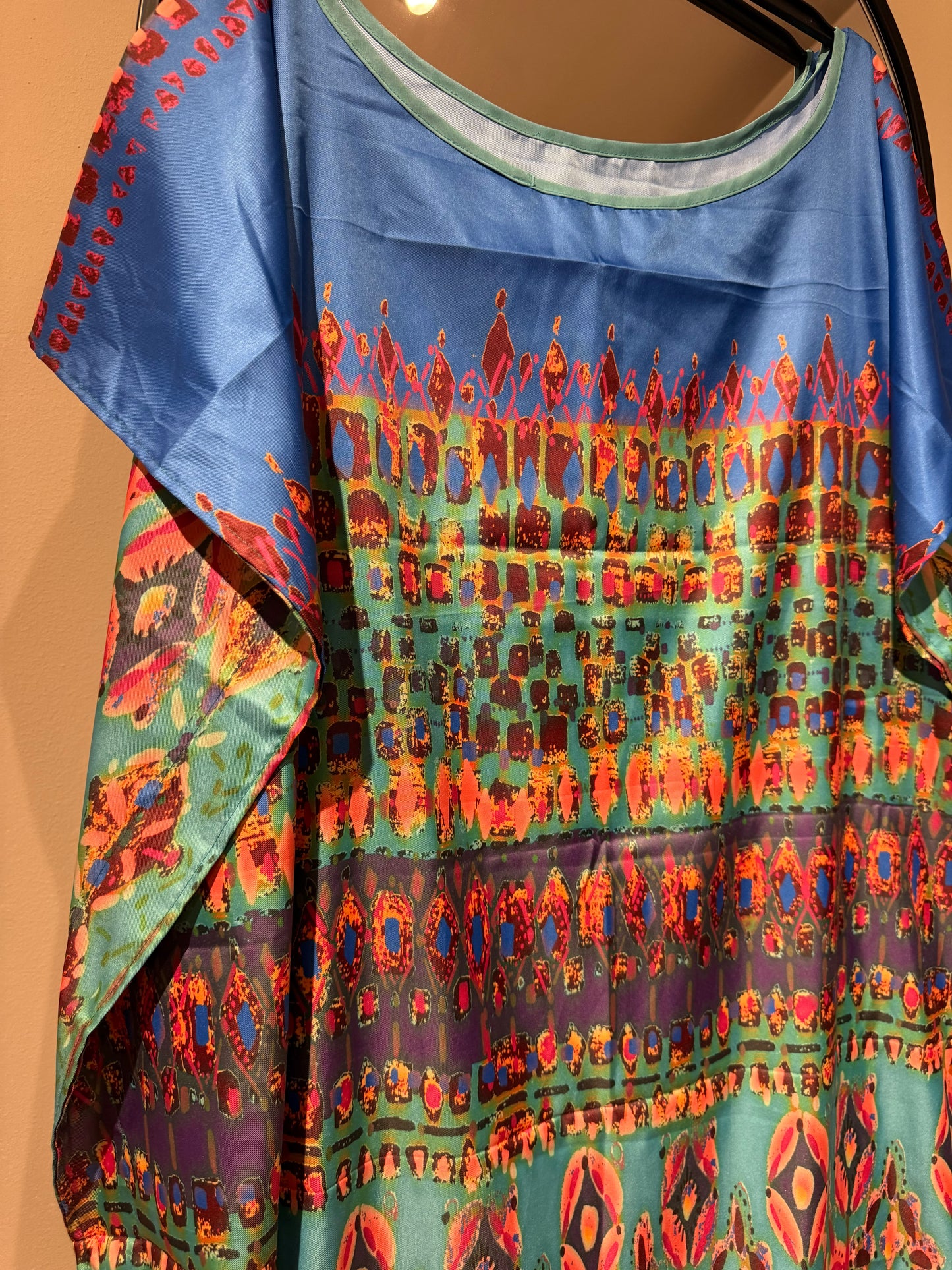 Long Satin Beach Dress