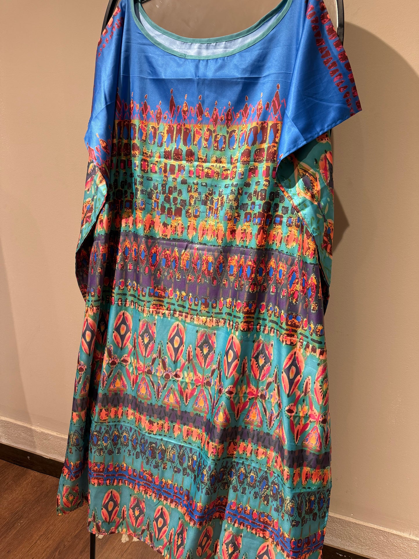 Long Satin Beach Dress