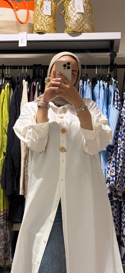 Poplin Long Chemise