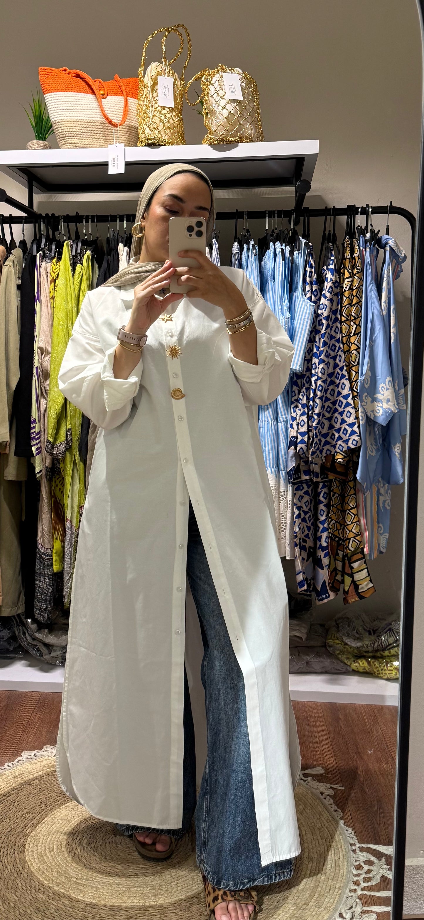 Poplin Long Chemise