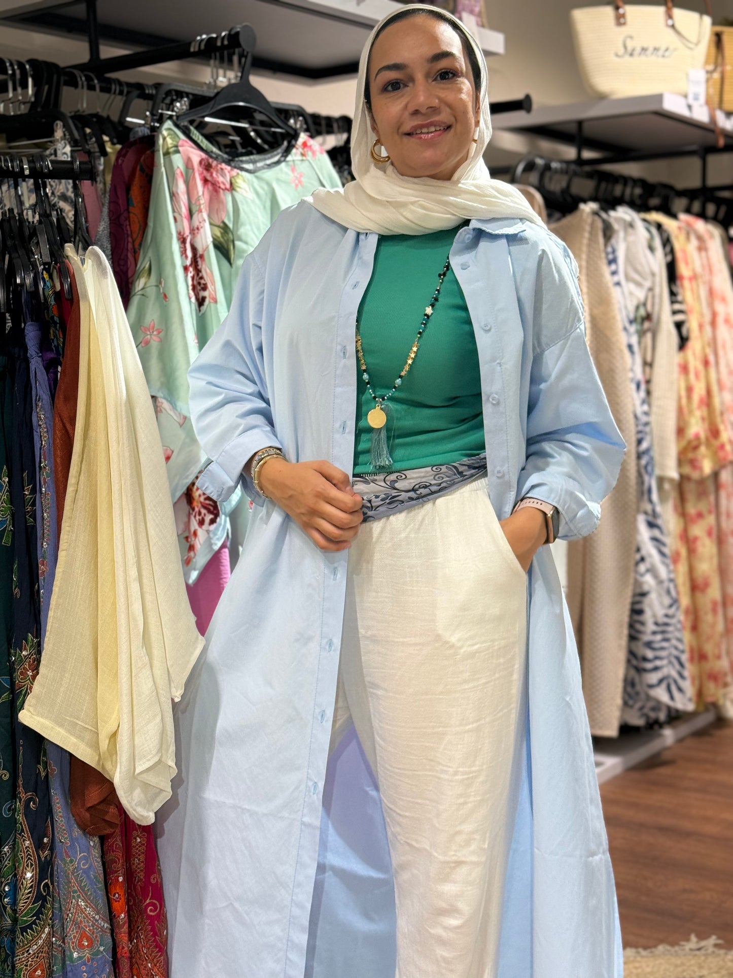 Poplin Long Chemise