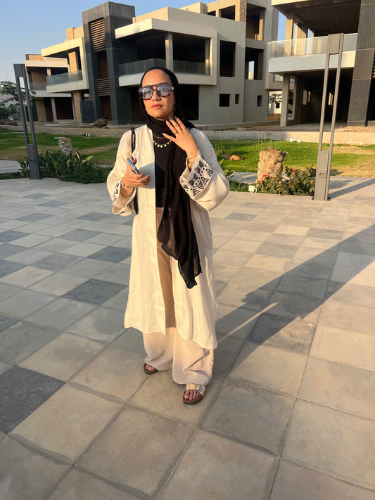 Soft Organza Long Cardigan