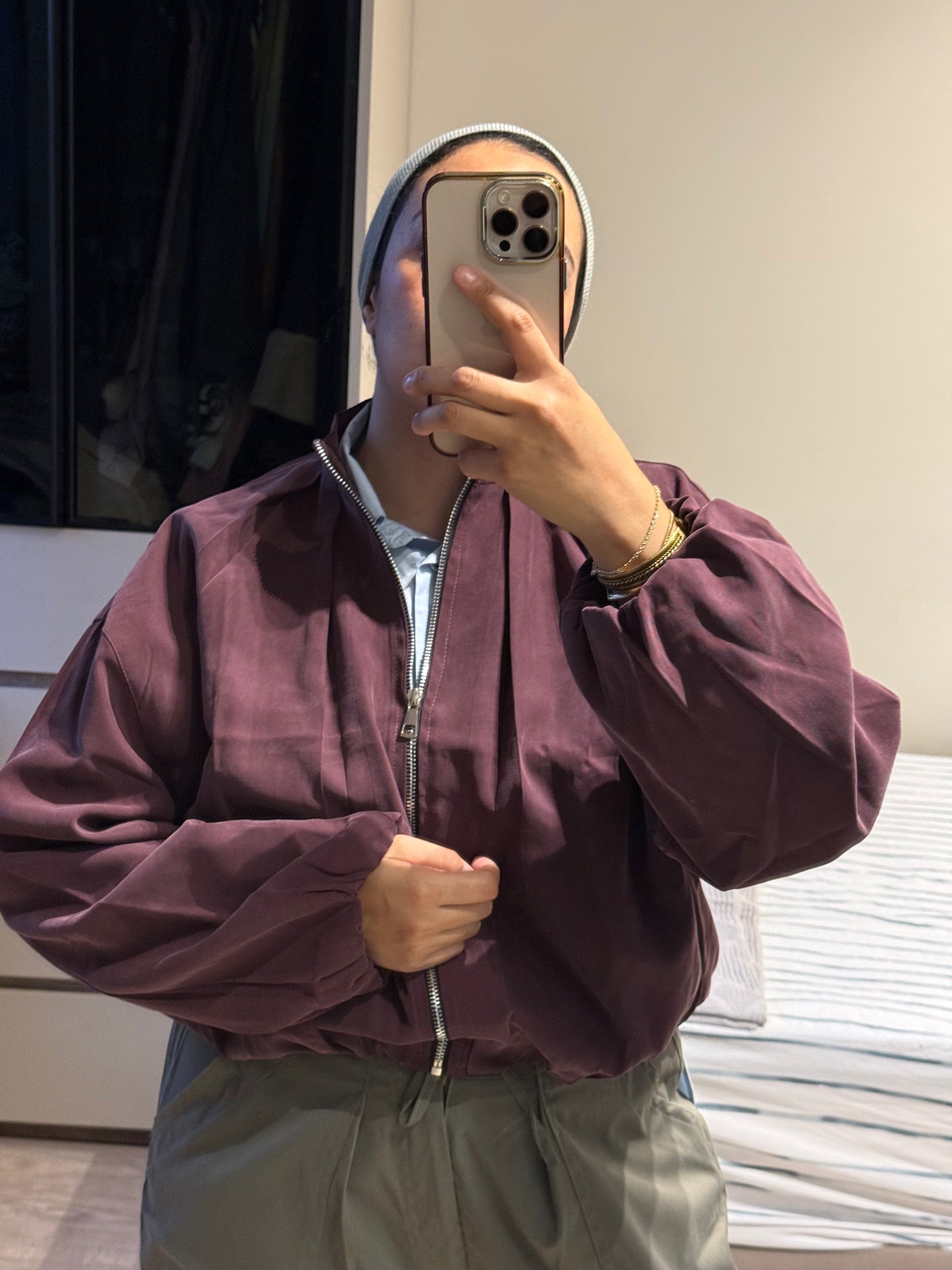 Velvet Touch Balloon Jacket