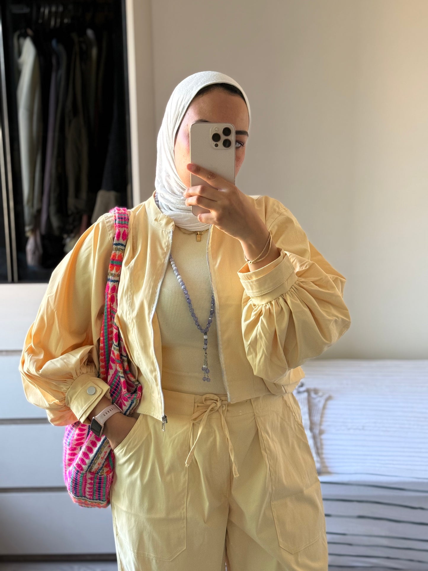 Puffy Sleeves Cropped Jacket