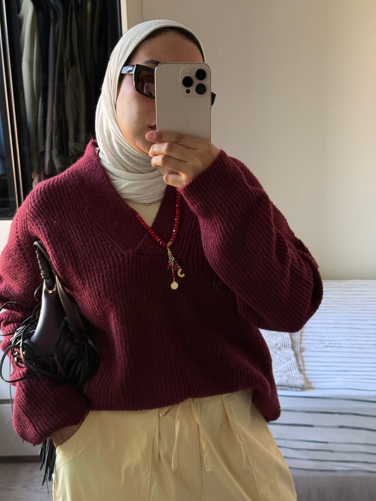 V Neck Oversize Pullover